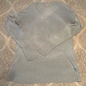 Blue lightweight sweater. Gently used. Smoke free home.